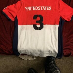 Polo by Ralph Lauren Red and White Shirt